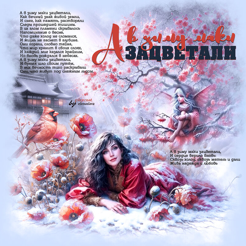 А в зиму маки зацветали... - elenaslava 