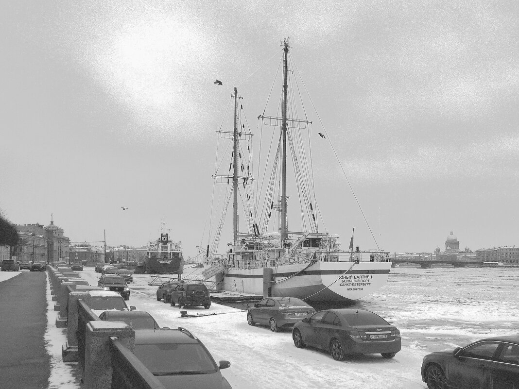 Нева,  вид с Васильевского  острова, СПб - Фотогруппа Весна