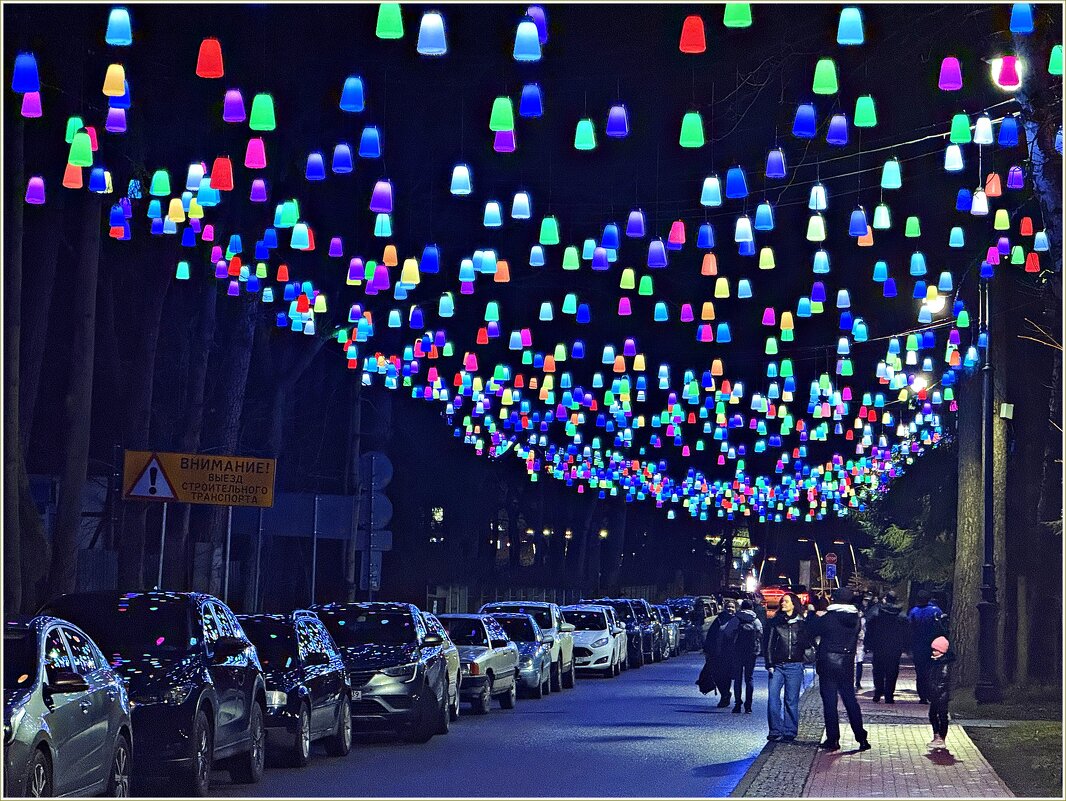 На новогодних улицах города. - Валерия Комова На новогодних улицах города. - Валерия Комова