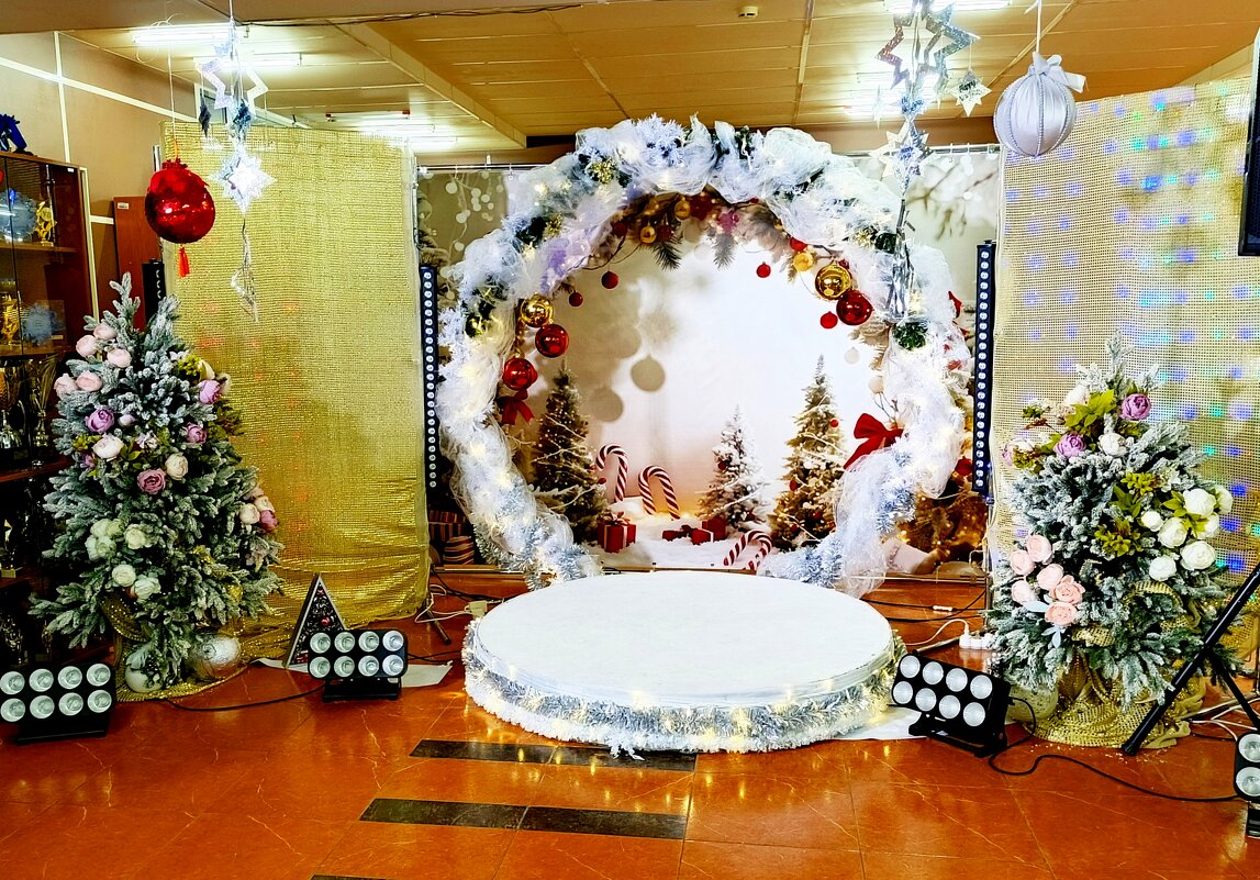 Новогодний интерьер . Д К  Бердск . - Мила Бовкун