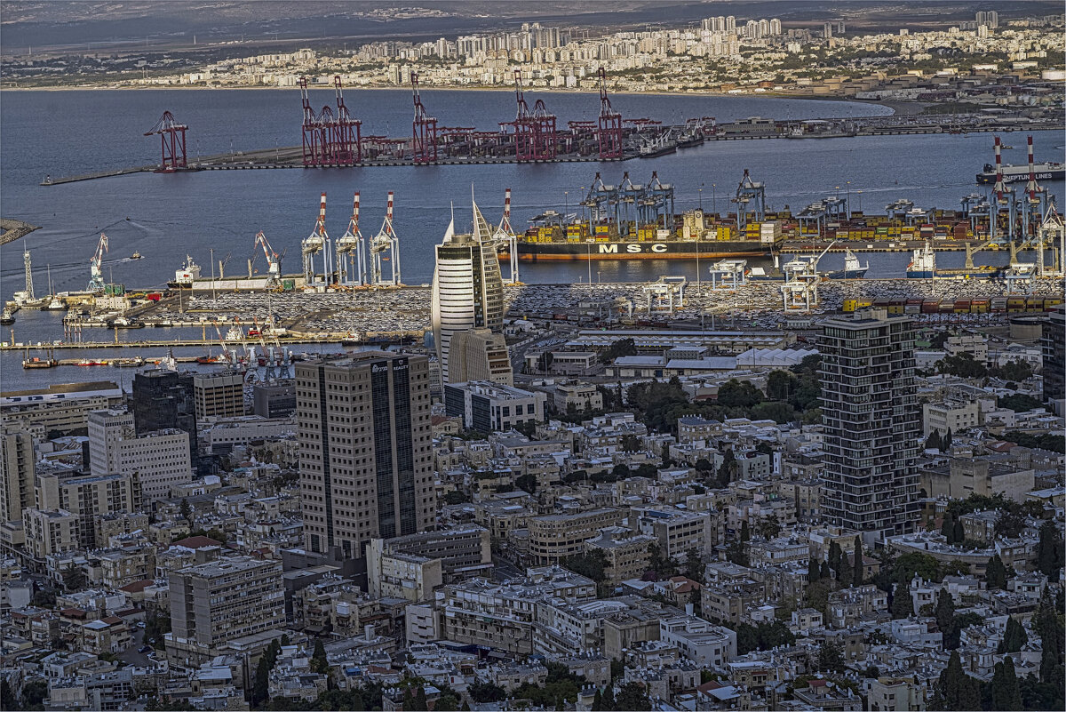 Израиль * Порт Хайфы предновогодней *2025 - ujgcvbif 