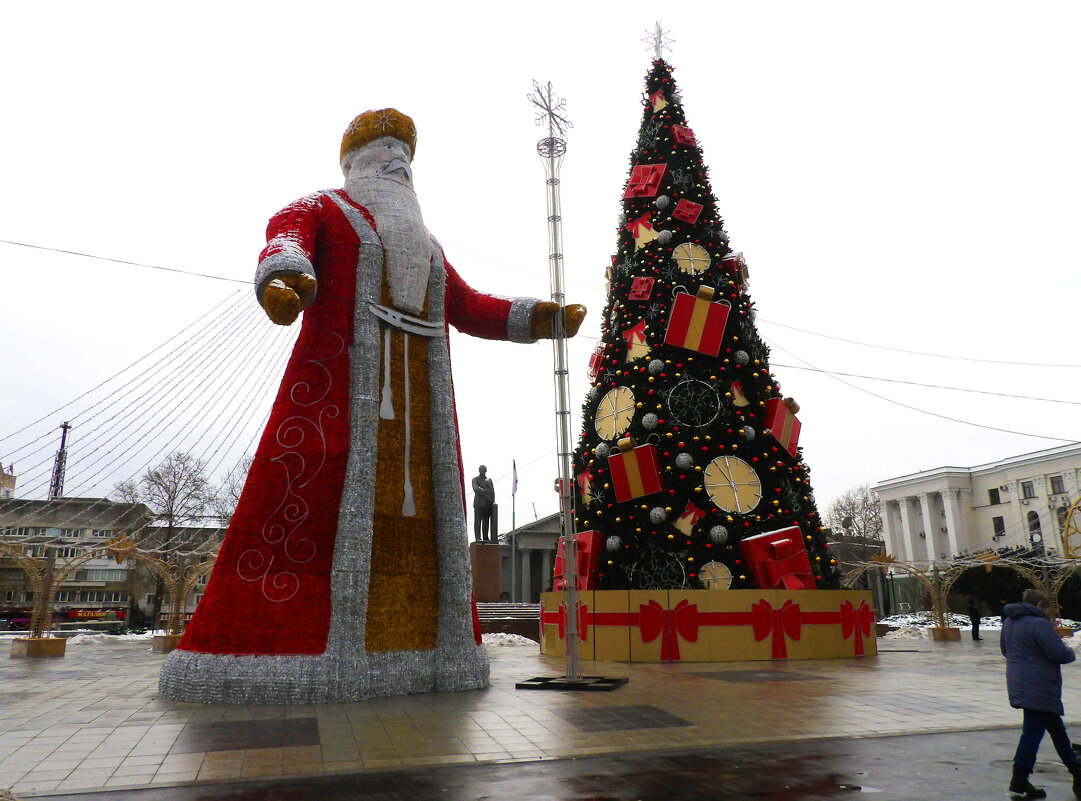 Дед  Мороз и ёлка - Валентин Семчишин