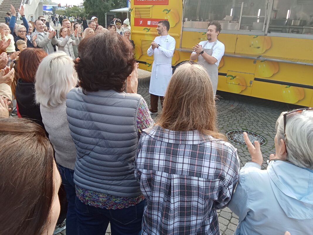 На съёмках телепередачи - Виктор 