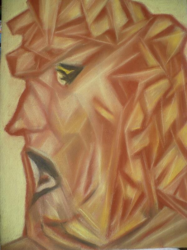 Из цикла "Боль". Пастель. 1989 г. - Валерий Кокорев