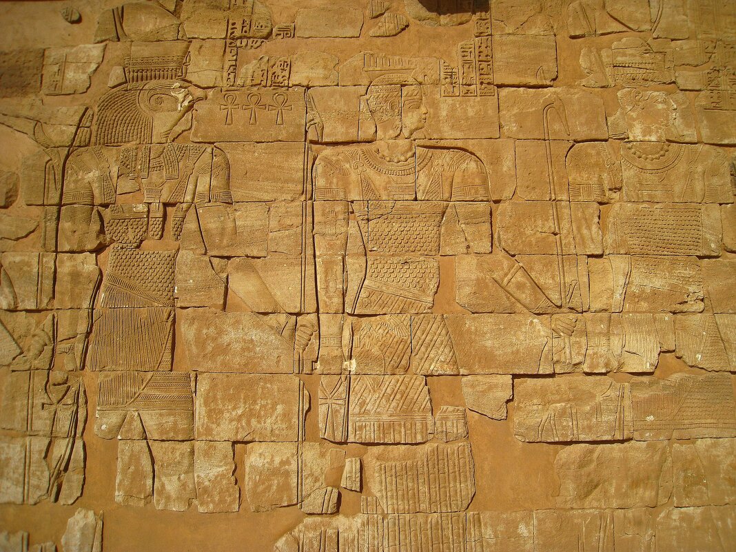 Барельефы на стене Храма Амона. - unix (Илья Утропов)
