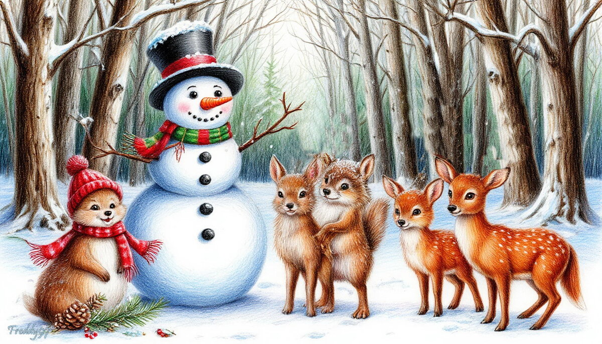 Снеговик среди друзей - Freddy 97 Снеговик среди друзей - Freddy 97