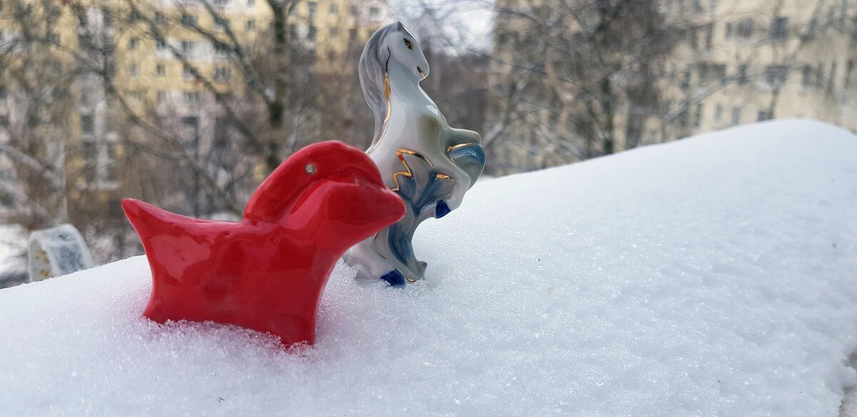 Кони на снегу - Galina Solovova