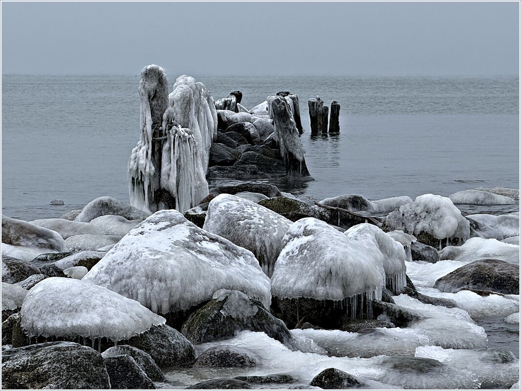 Обледенение после шторма и мороза. - Валерия Комова