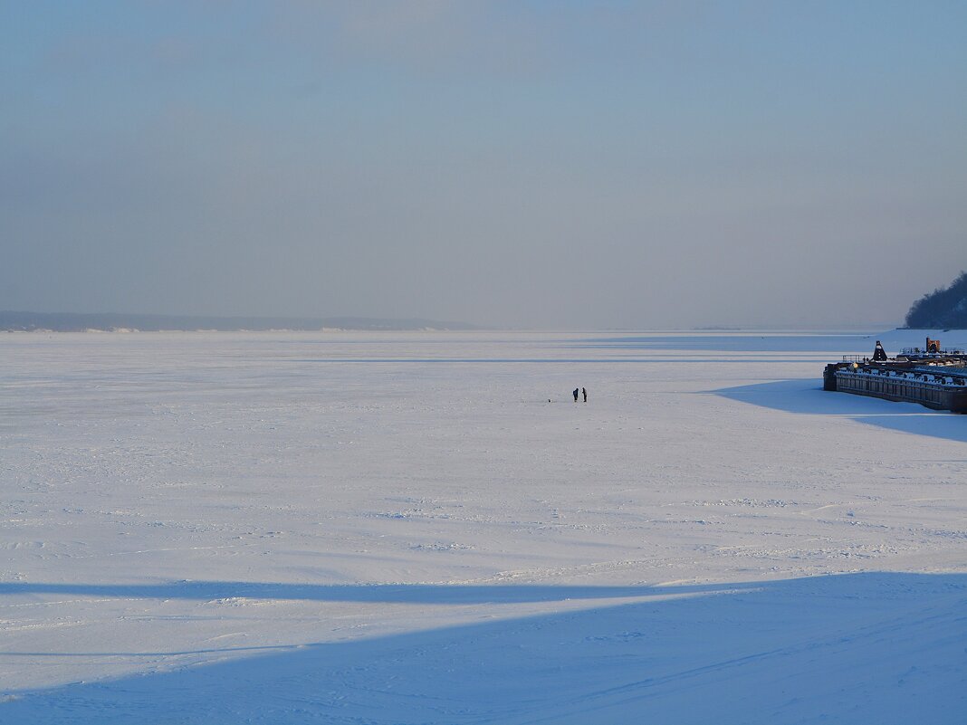 Чебоксары. Чебоксарское водохранилище зимой. - Пётр Чернега