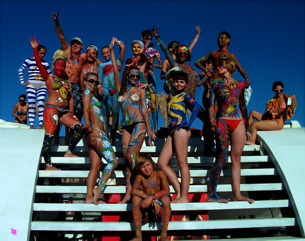 На фестивале красок.боди арта...Былое! Великая Республика Казантип! - Ivan G