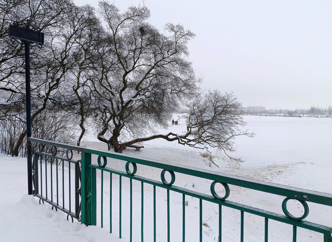 Зимний этюд с рыбаками - Мария Васильева