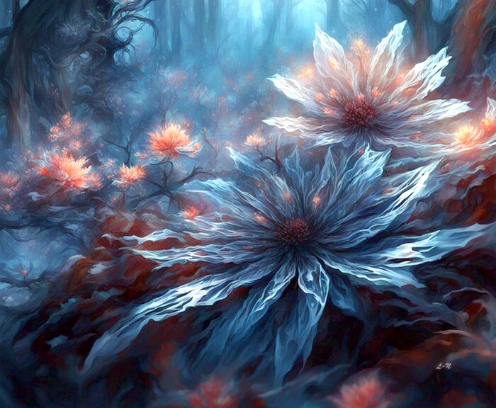 цветы под снегом. - Mila 