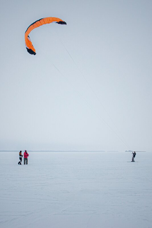 Глубина и необъятность на бескрайней снежной равнине. - Сергей В