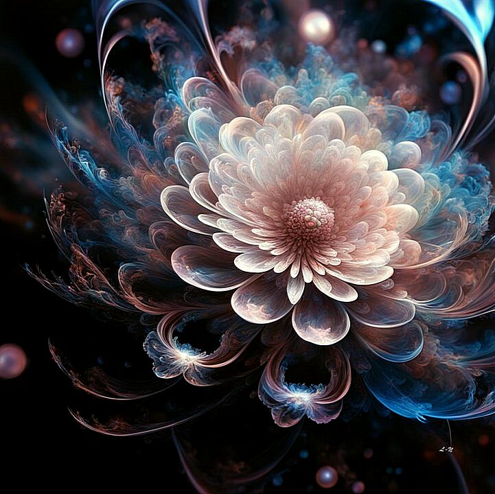 фрактальные цветы ии. - Mila 