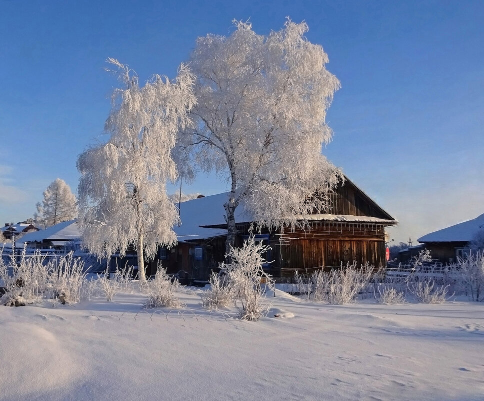 Снежная симфония деревенской жизни... - Valentina K