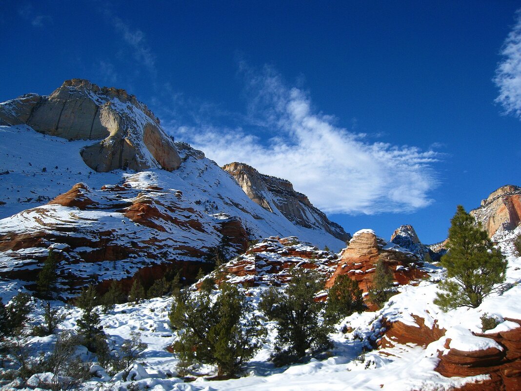 Зима в Национальном парке Зайон. - unix (Илья Утропов)