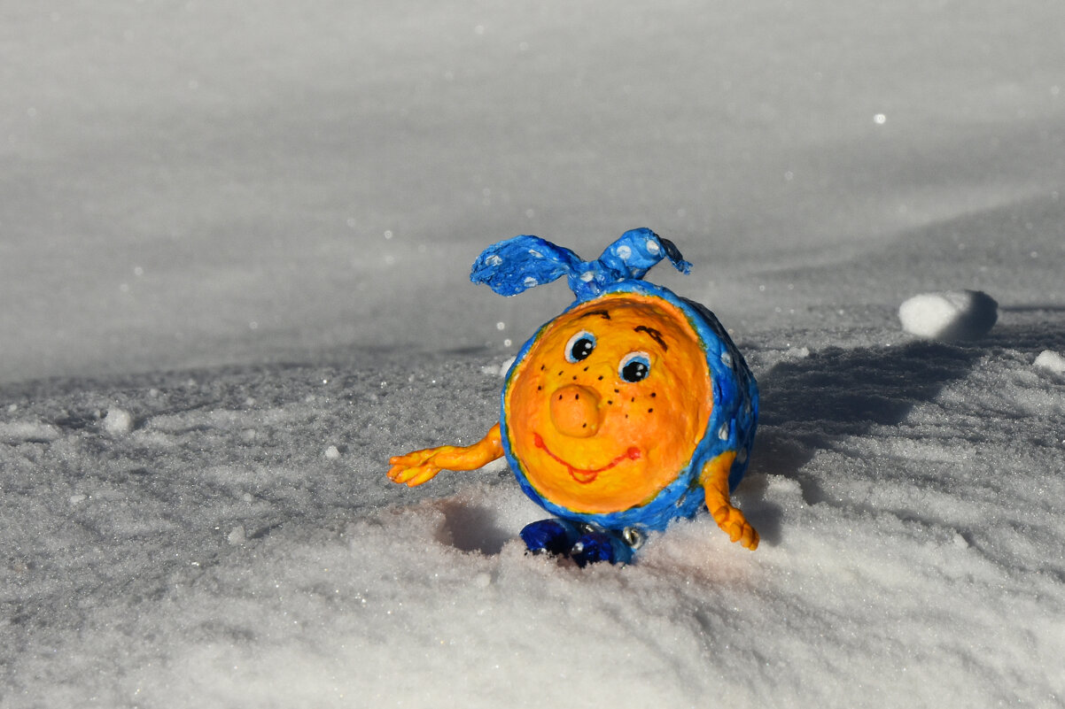 Мои поделки из ваты. Колобок. - Наташа *****