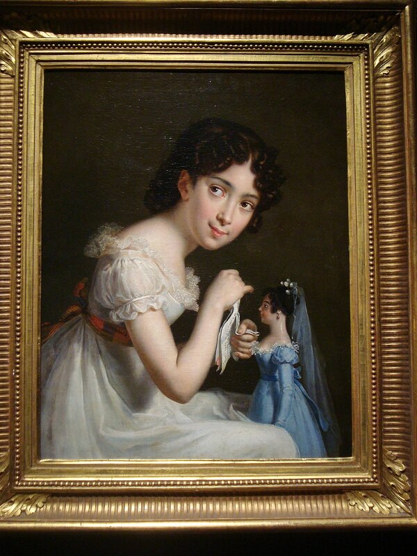 Девочка с куклой. 1810-1820г.г. Франция - Лидия Бусурина