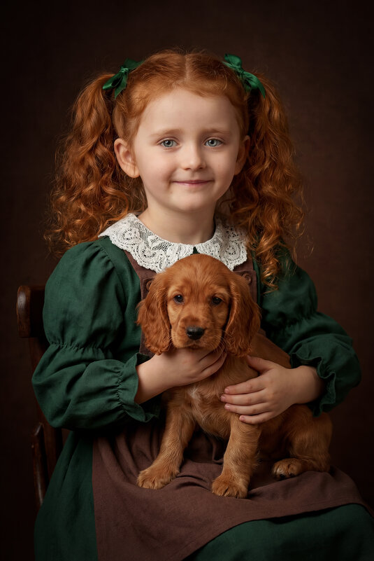 Девочка и спаниель - Татьяна Звада Девочка и спаниель - Татьяна Звада