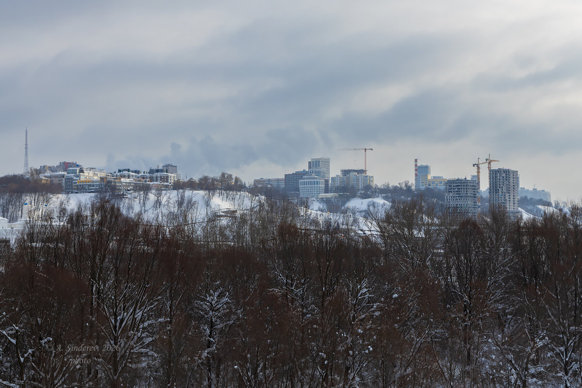 Вид на Нижний Новгород с левого берега Оки - Александр Синдерёв