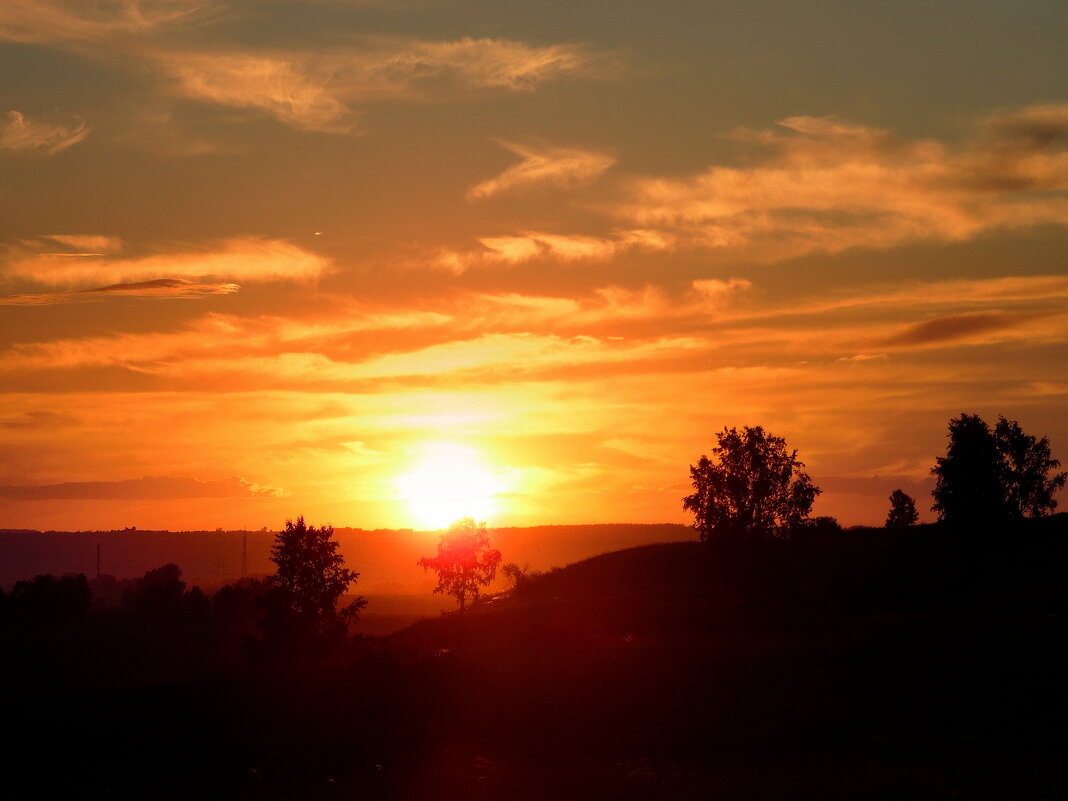 Пылающий закат. - nadyasilyuk Вознюк