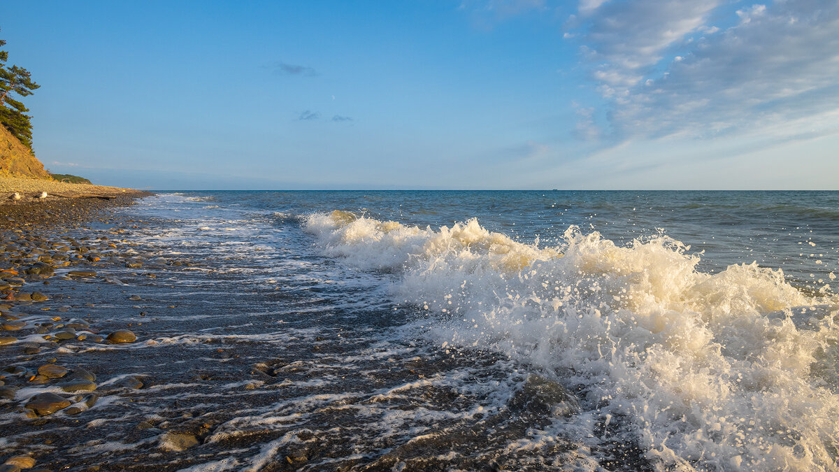 На морском берегу. Волна. - Владимир Лазарев