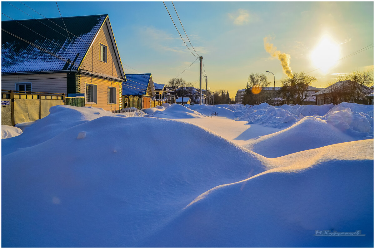 Снежная зима. - Михаил Курзанцев