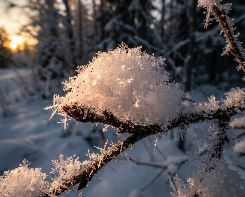 Пушистый снег на ветке - Лилия Пушистый снег на ветке - Лилия