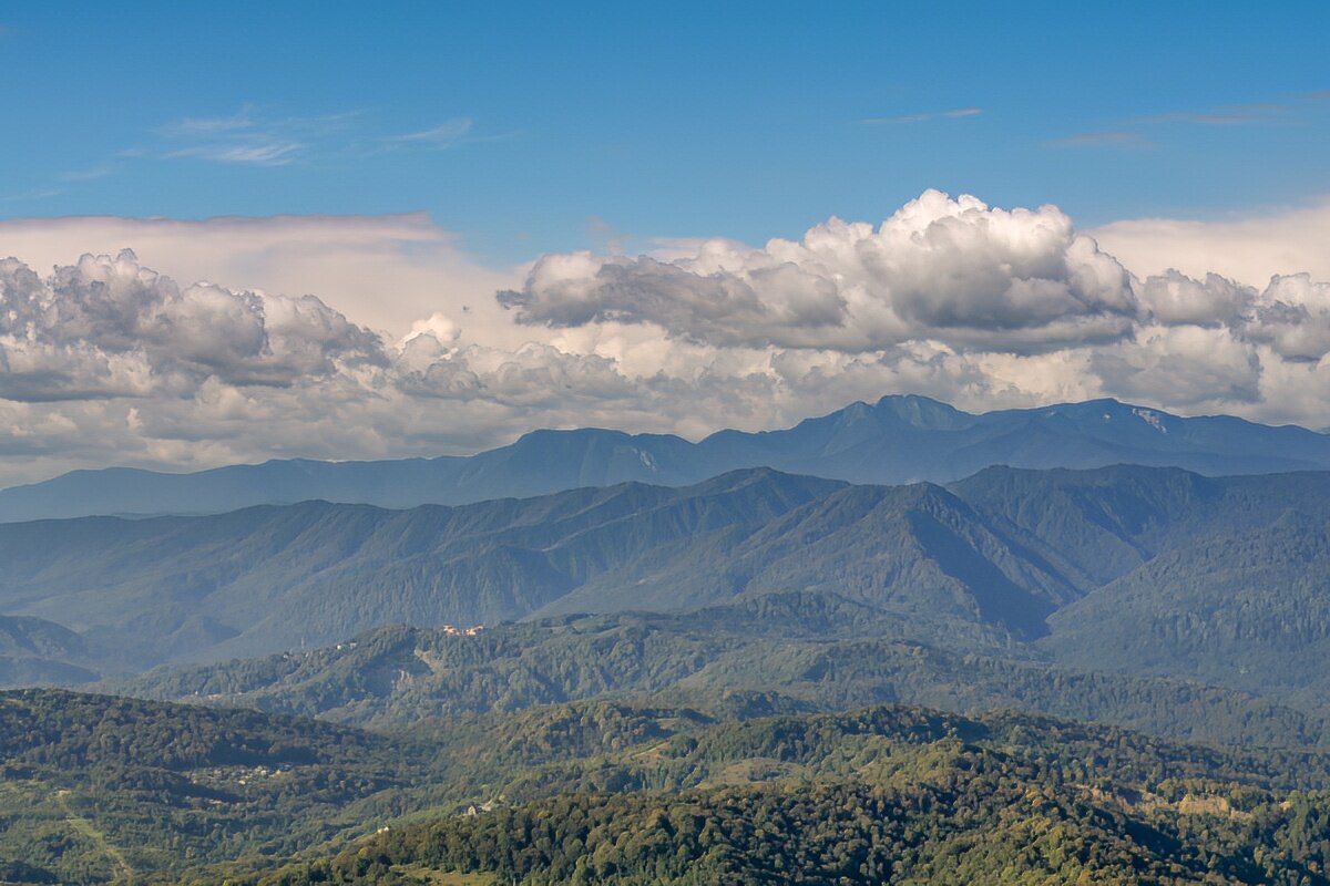 Вид с горы Ахун в Сочи - Игорь Сикорский