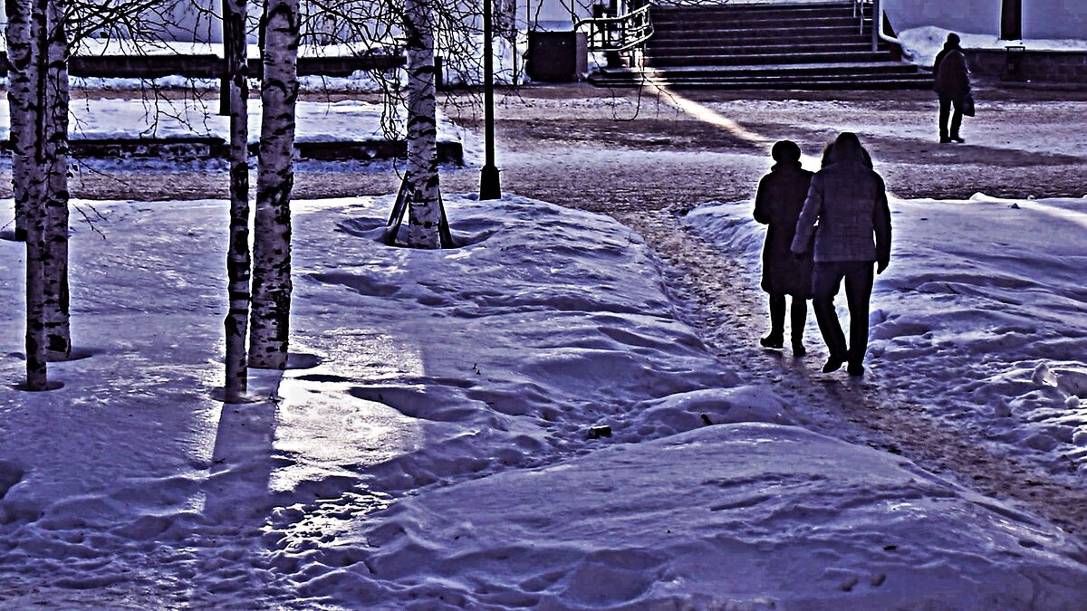 Март...Двое! Фотоакварель! - Владимир 