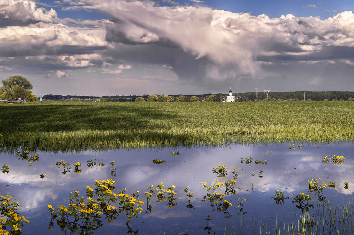 Весна на лугу у Храма - Александр Ковальчук