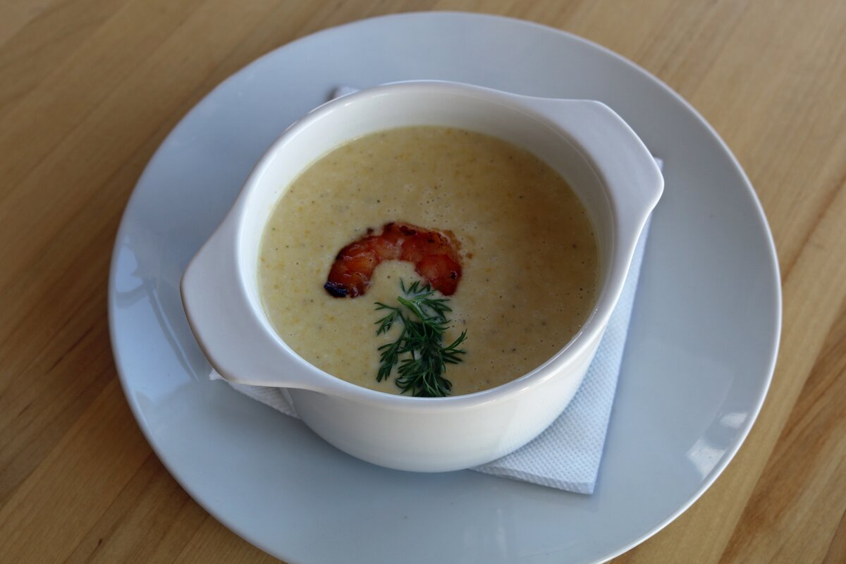 Суп-пюре с одинокой креветкой - Ольга 