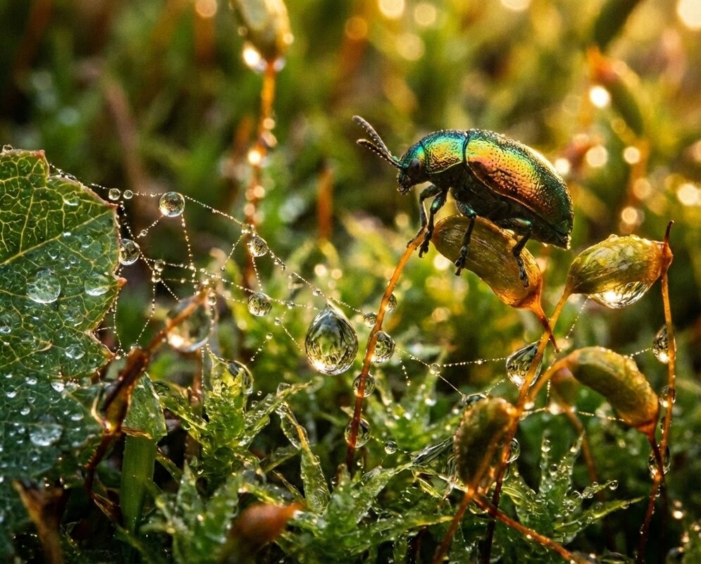 Зеленый жук - Лилия 