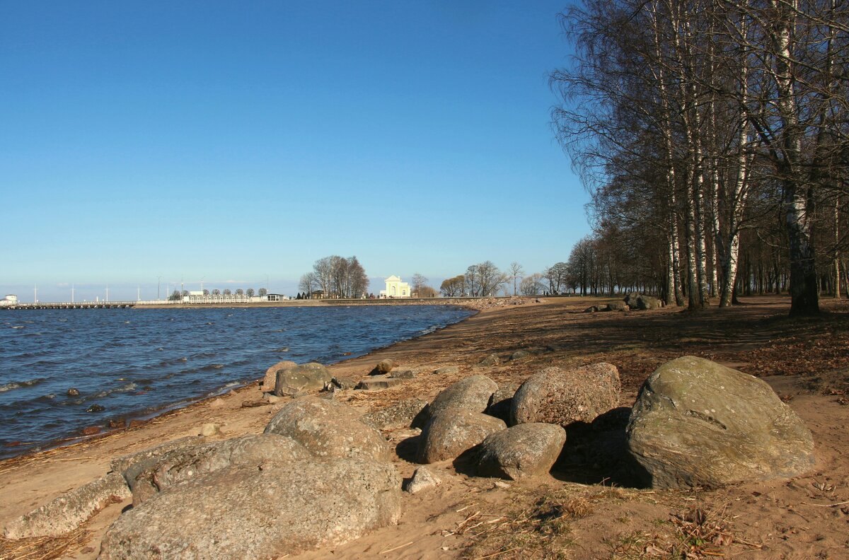 Петергоф. Финский залив. Апрель - Наталья Герасимова