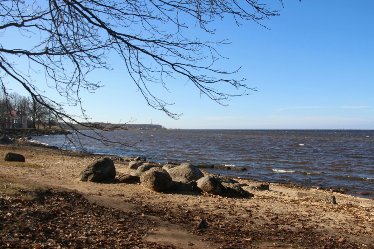 Петергоф. Финский залив. Апрель - Наталья Герасимова
