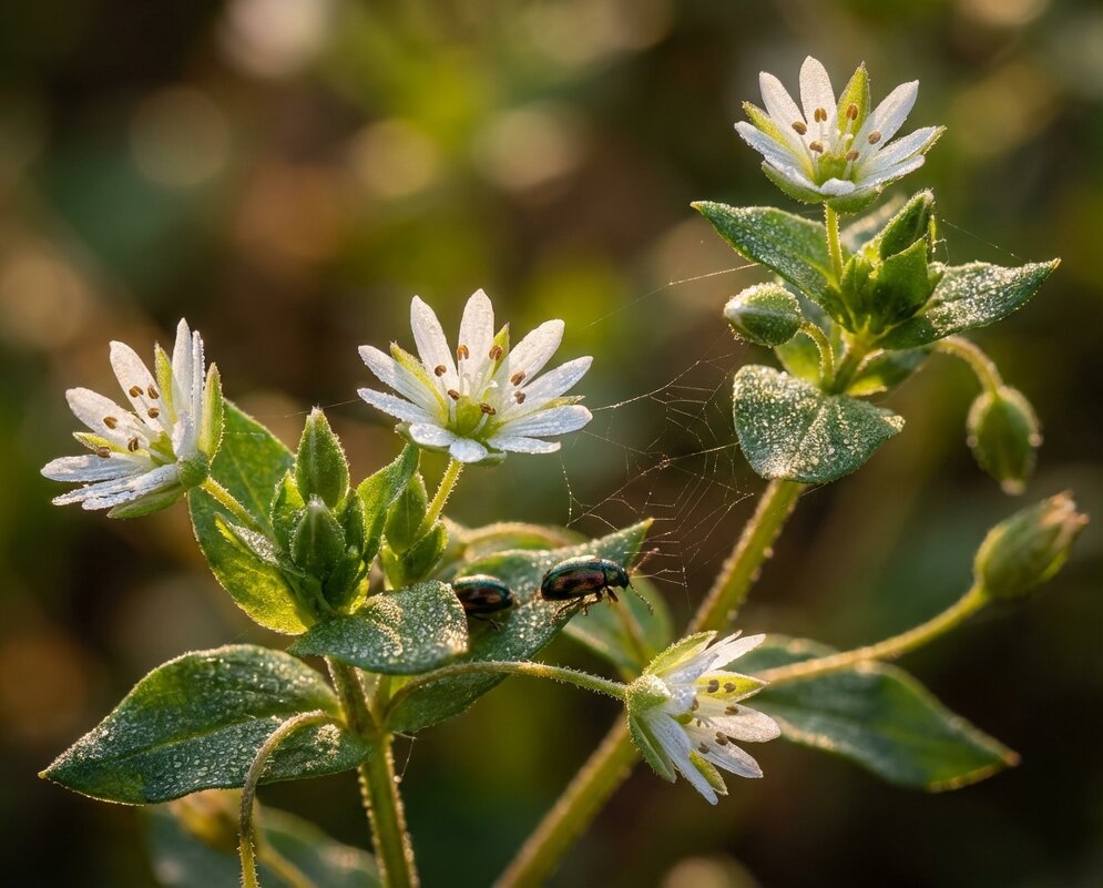 Цветы мокрицы - Лилия 