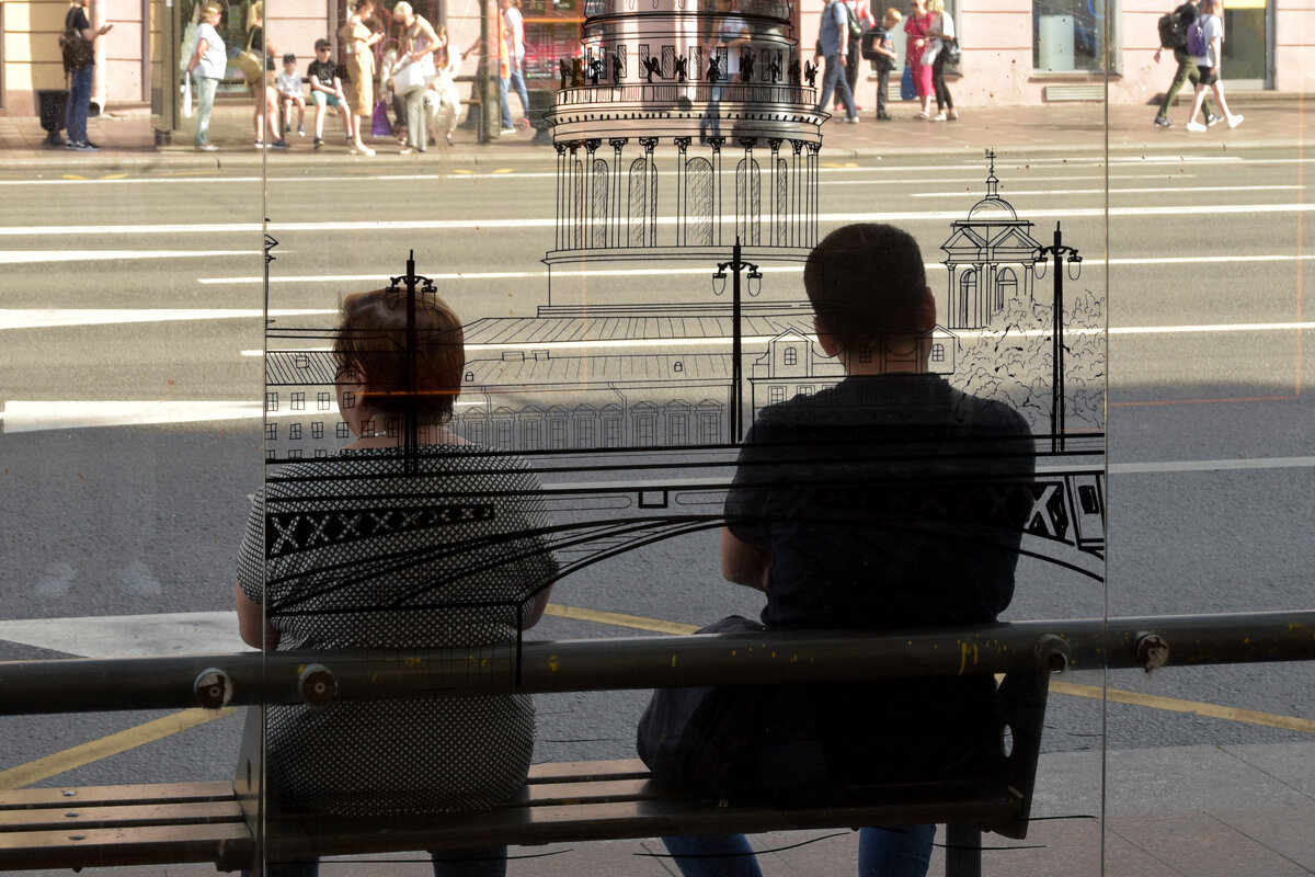 Двое у Исаакиевского собора. - Валерий Пославский