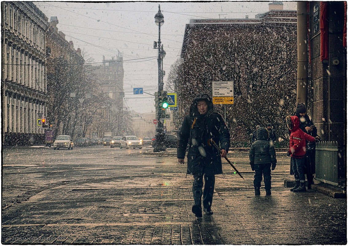My magic Petersburg_02389 «Последний самурай» на углу большой Морской ул. и Вознесенского пр. - Станислав Лебединский