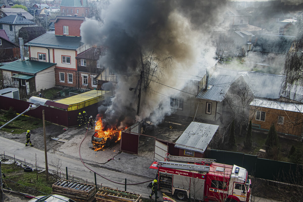 Тушение машины. - Петр Беляков