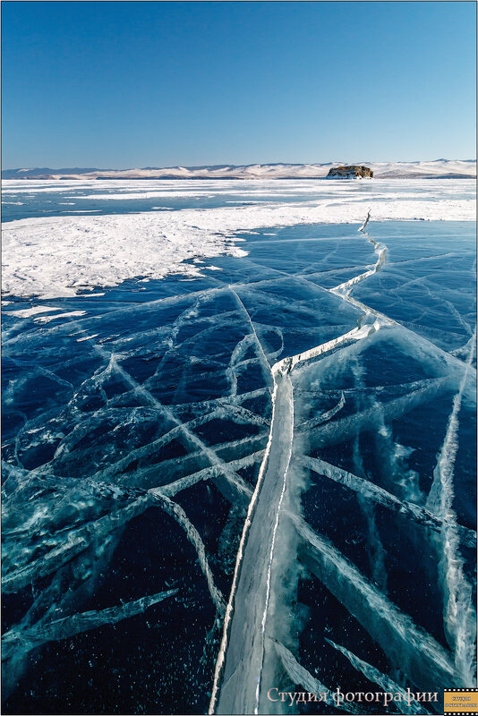 Трещины во льду Байкала - Студия фотографии