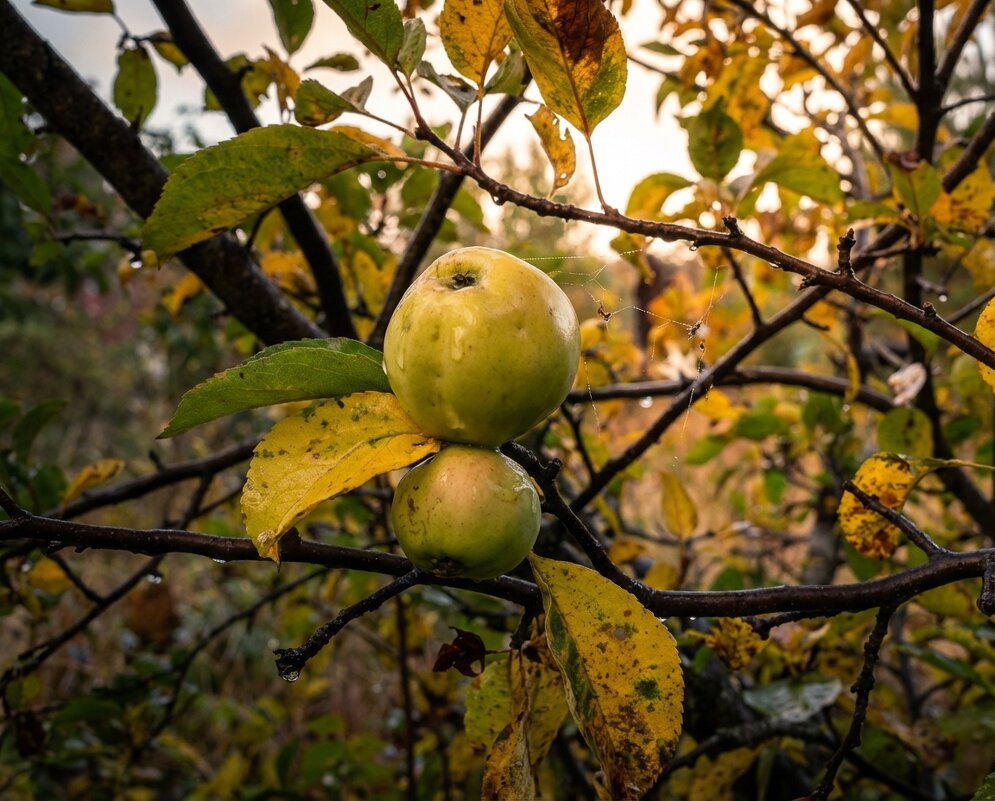 Яблоки в осеннем саду - Лилия 