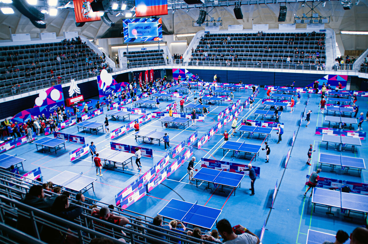 Турнир по настольному теннису в Лужниках во Дворце Дружбы. "Народные игры" 2026. - Юрий Яньков