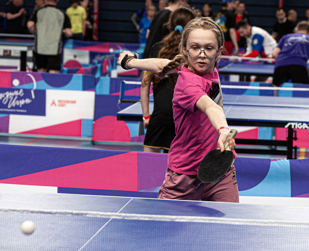 Турнир по настольному теннису в Лужниках во Дворце Дружбы. "Народные игры" 2026. - Юрий Яньков