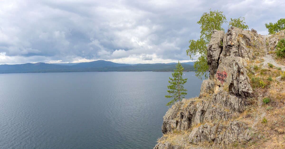 На берегу озера Тургояк (панорама). - Алексей Трухин