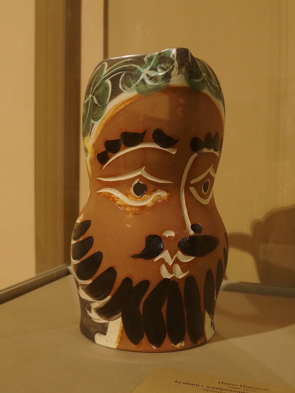 Кувшин с изображением мужской головы / Пабло Пикассо / керамика / 1950-е гг. - zavitok *