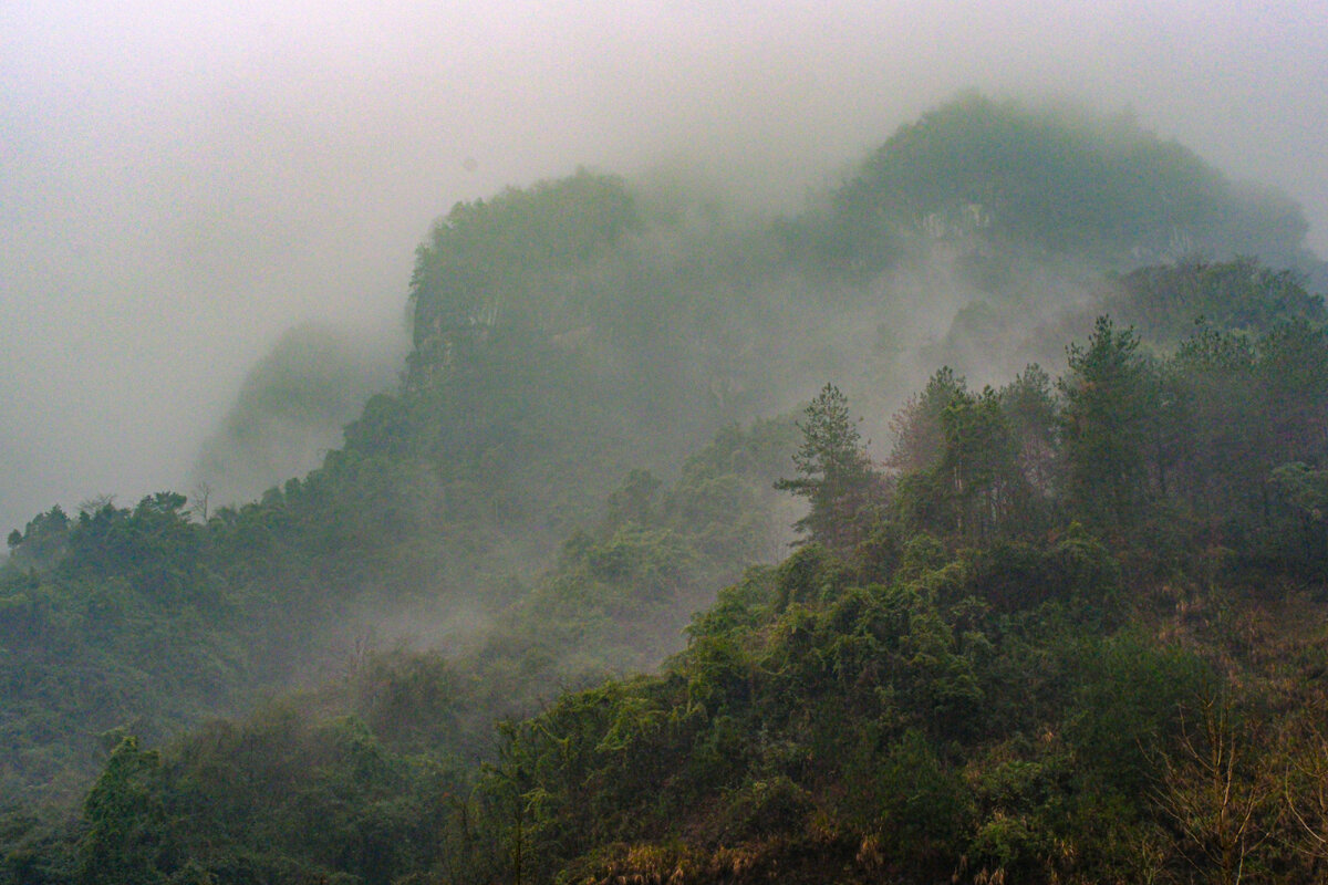 Горы Тяньаньмэнь в тумане - Георгий А