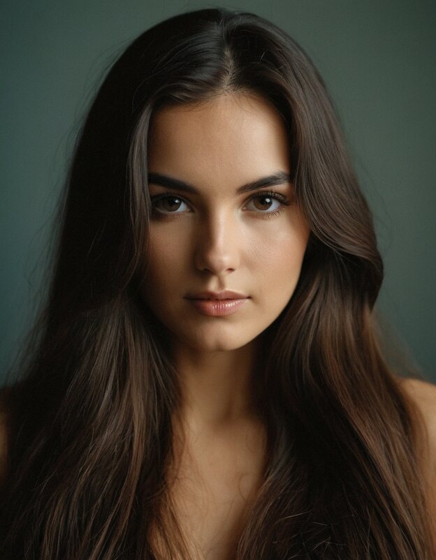 Женский студийный портрет - ии имитация 5 - ura Зелев