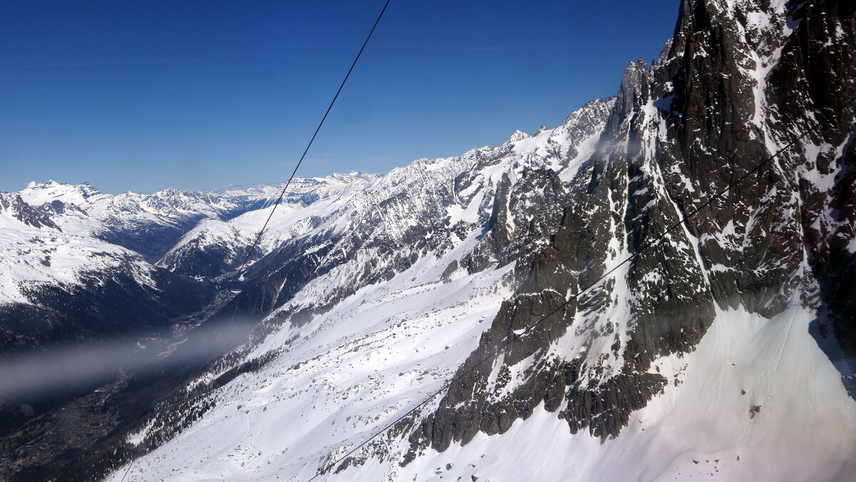 Switzerland "Aiguille du Midi" - Cable car, Panoramic Mont-Blanc Высота-3842 м. - "The Natural World" Александер