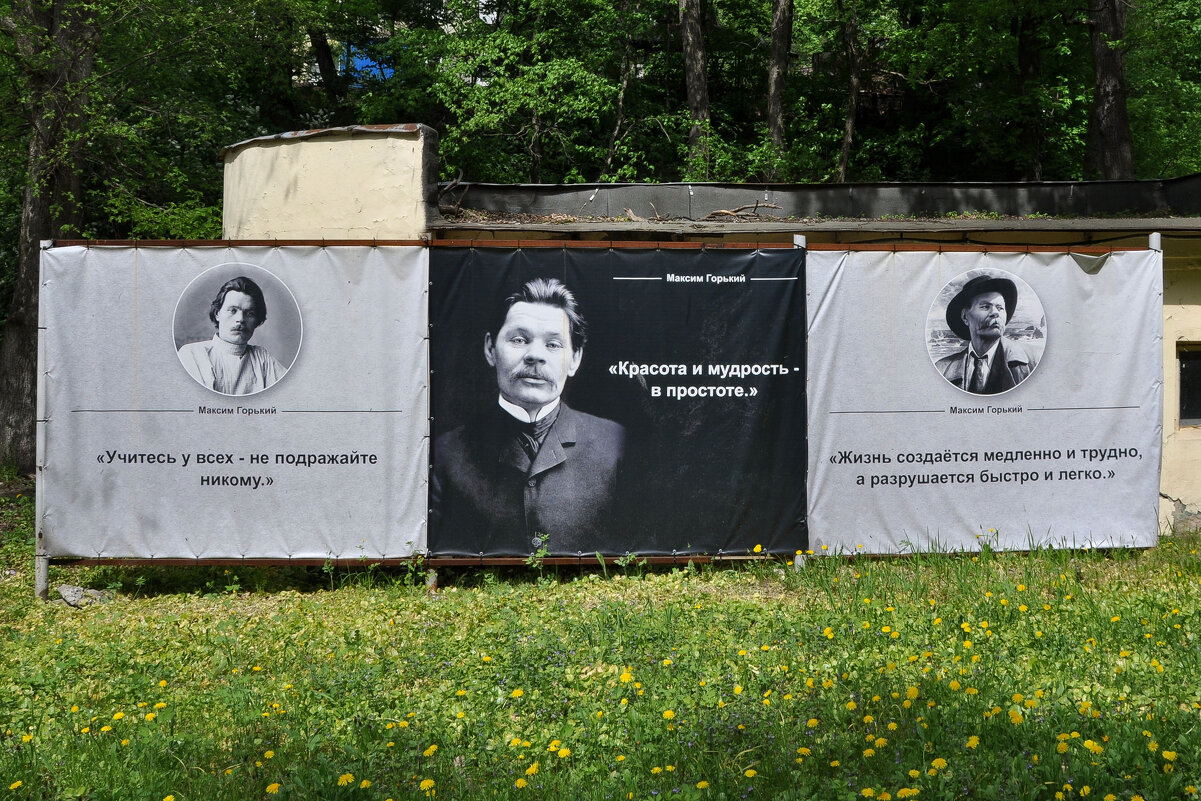 Мудрые слова писателя встречают отдыхающих - Татьяна Машошина