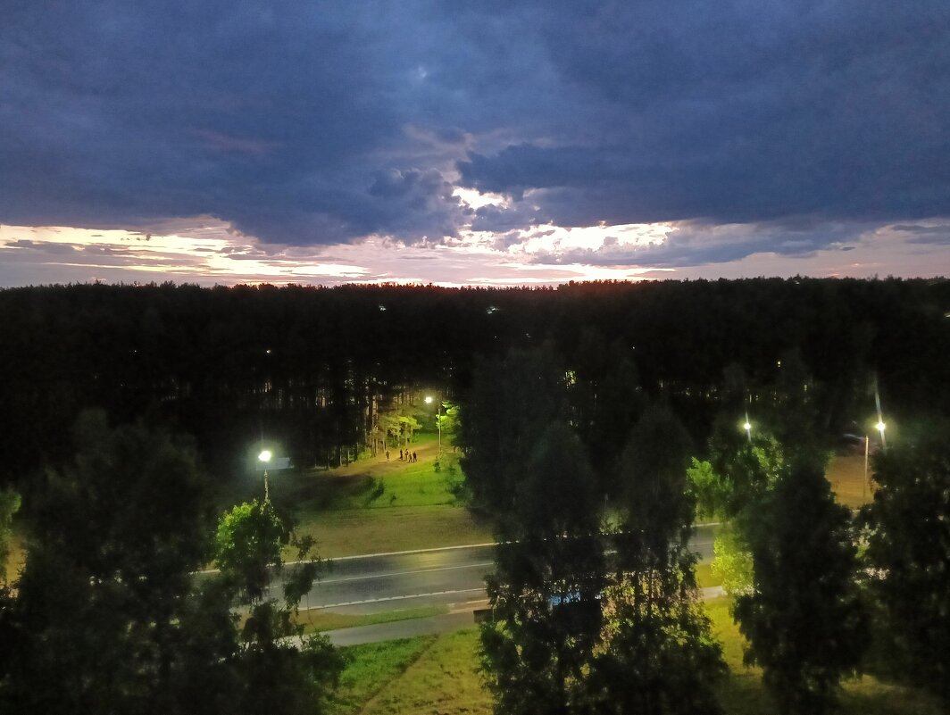 молодежь идет с праздника молодежи - Владимир 